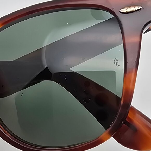 Ray-Ban B&L L1725 Wayfarer II Mock Tortoise Frame G-15 Green Lens Sunglasses 54 main image 10